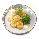 Exquisite Golden Butter-Grilled Scallops