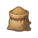 Sack of Fresh Brown Rice