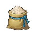 Sack of Newly Milled Rice